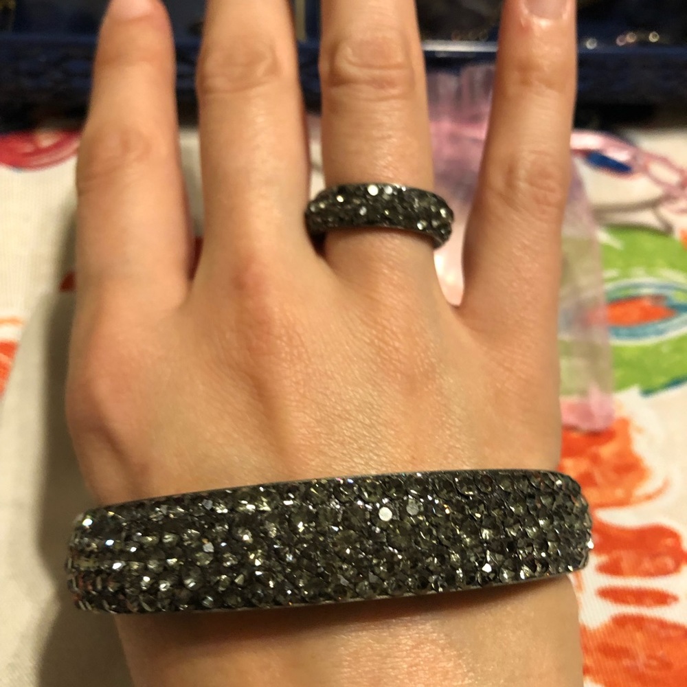 Swarovski bracelet and ring bundle.